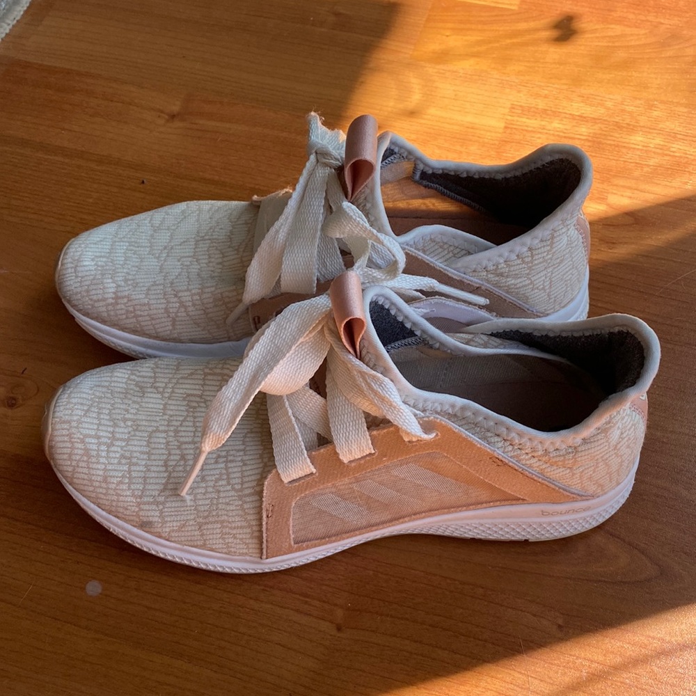 Adidas Edge Lux sneakers pink and cream